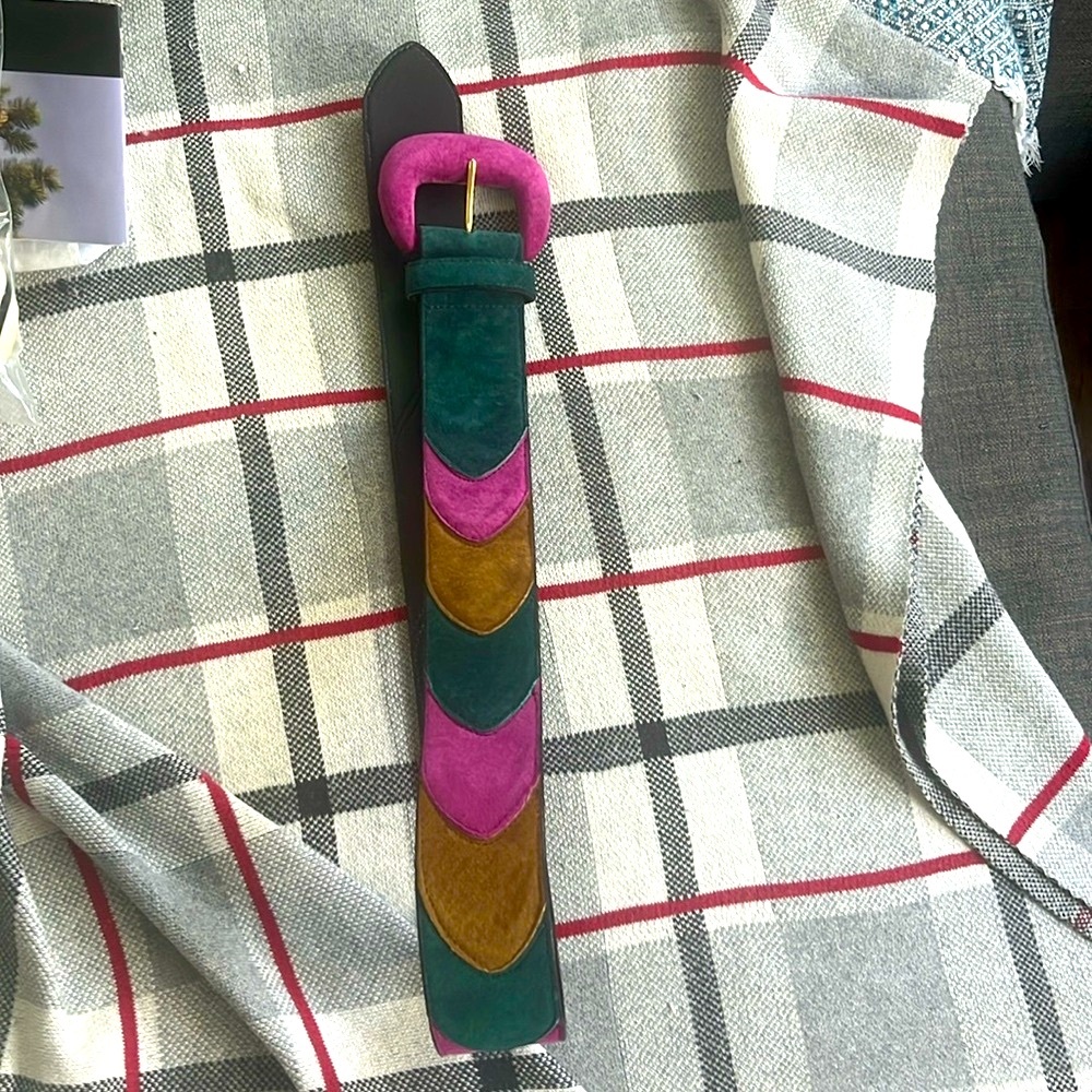 Vintage Express colour block belt